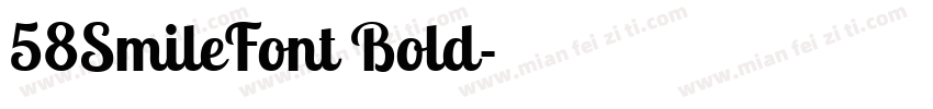 58SmileFont Bold字体转换